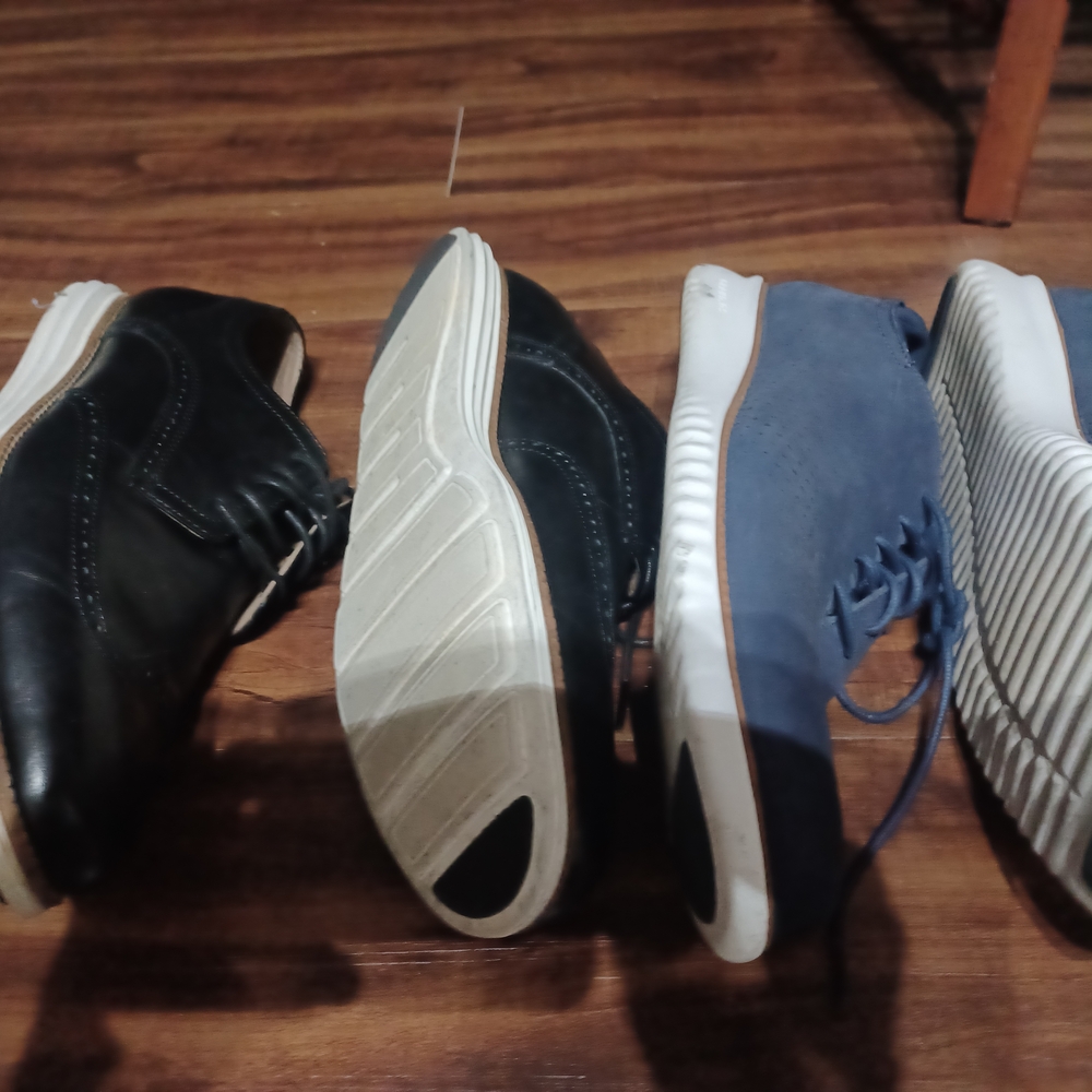 Cole Haan Black Leather and Navy Suede Oxfords & Derbys. Size 13, Not 13.5 - Picture 5 of 5